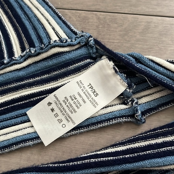 Garage striped halter tie back - Picture 4 of 4